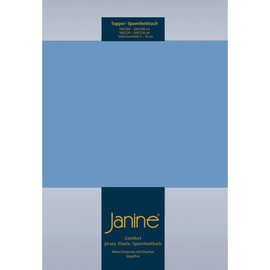 JANINE Topper-Spannbetttuch 5001 Jersey 140 x 200 - 160 x 220 cm blau