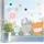 Sunnywall Fensterbild Fensteraufkleber Schaf Fuchs Hase Maus Fensterdeko