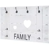 MCW Garderobenpaneel MCW-C89 Family 60 x 90 cm Weiß