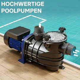 XPOtool Poolpumpe schwarz 13800 l/h