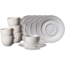 Ritzenhoff & Breker Espressotassen mit Untertassen 90 ml 6er Set