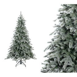 Evergreen Künstlicher Weihnachtsbaum Frost Fichte | inkl. Kunstschnee | Weiß | 180 cm