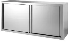 Gastro-Inox Edelstahl Wandschrank mit Schiebetüren, Tiefe 400 mm 303.102 , Maße: (L x T x H) 1200 x 400 x 660 mm