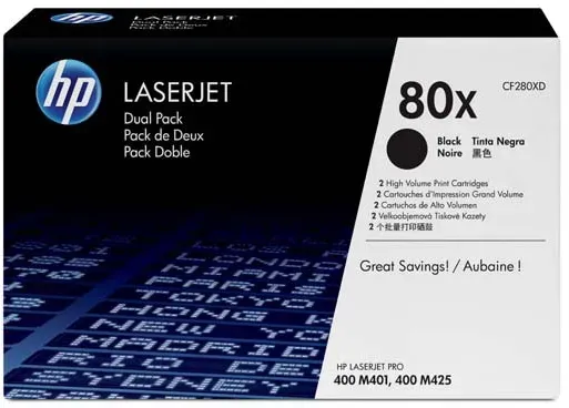 Preisvergleich Produktbild HP 80X (CF280XD) - toner, black (schwarz )