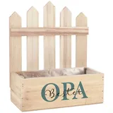 Herz & Heim Geschenkbox aus Holz mit Aufdruck "Bester Opa"