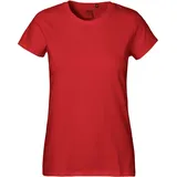 kompatible Ware Neutral Schweres Damen Bio T-Shirt \O80001\" red S"