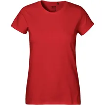 kompatible Ware Neutral Schweres Damen Bio T-Shirt \O80001\" red S"