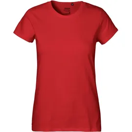 kompatible Ware Neutral Schweres Damen Bio T-Shirt \O80001\" red S"