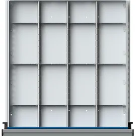 Ulmia GmbH Schubladeneinteilungssatz Metall 500x540 mm Weiß