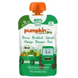 Pumpkin Quetschie - Birne, Brokkoli, Spinat, Mango, Banane, Reis bio