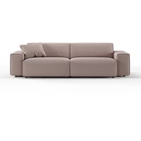 KAWOLA Sofa RANI 3-Sitzer Cord rosa