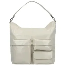 Liebeskind Schultertasche Leder 36 cm  beige