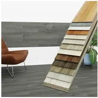 HEXIM Vinylboden, Vinyldielen 0,97m2 selbstklebend PVC Wandverkleidung Bodenbelag Holzoptik 91x15cm Paneele für Wand & Boden Holzdielen grau (7 Dielen Smoky Grey - 1817-9)