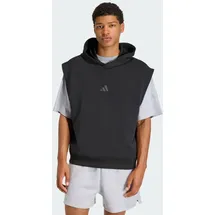 adidas SOFT LUX KAPUZENWESTE schwarz L