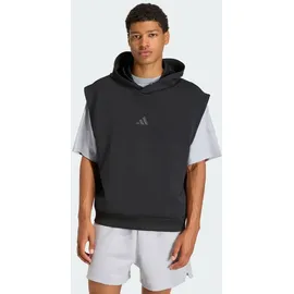 adidas SOFT LUX KAPUZENWESTE schwarz L