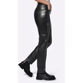 Heine Lederimitathose in schwarz | Gr.: 42