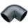 Mega Construx Winkel 90° Pvc-u 20 mm Klebemuffe 16 bar Grau - Mega