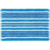 Homescapes Badematte Blau/Schwarz/Weiß Gestreift 40 x 60 cm