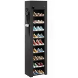 Homcom Schuhregal 30 x 175 x 45 cm stapelbar / schwarz