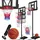 Kesser Basketballkorb Premium Schwarz 230 - 305 cm