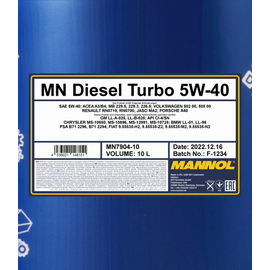 Mannol Diesel Turbo 5W-40 7904 10 l