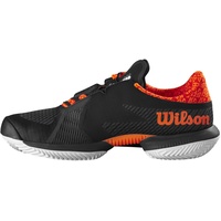Wilson Herren KAOS Swift 1.5 Clay Sneaker, Black/Phantom/Shocking Orange, 41 1/3 EU