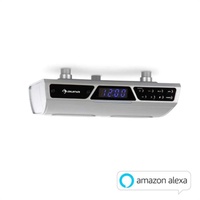 Auna Intelligence Küchenradio Unterbauradio Bluetooth Alexa Voice Control silber