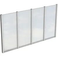 SKANHOLZ Seitenwand 343 x 200 cm grau