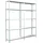 SCHULTE Regalwelt Anbauregal Metall 200 cm x 180 cm x 50 cm Weiß