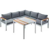 Primaster Amilia Dining Lounge Set weiß/anthrazit