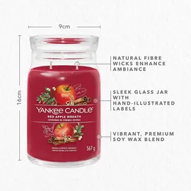 Yankee Candle Red Apple Wreath Duftkerze 567 g rot