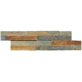 Euro Stone Verblendstein schiefer 40 x 10 cm bunt
