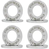 EVERYMATE Chrom Bruchhantelscheiben 8er Set Micro Hantelscheibe Paar 0,1kg 0,2kg 0,3kg 0,5kg für Olympische Langhanteln für Krafttraining Microplatten Hantelscheibe