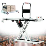 Naturalpowev Hydraulischer Hubtischwagen, elektrischer Scherenhubtisch mit 4 Rädern, 41-Zoll-Hubhöhenverstellbare elektrische Hebebühne für Materialhandhabung und Transport