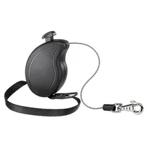 Ferplast Hundeleine Flippy ONE, Rollleine kleine Hunde bis 8 kg. Ausziehbare Schnur max. 3 m. Einzelner Verriegelungs- und Entriegelungsknopf, schwarz