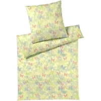 ELEGANTE Lucid Schmetterling Sonnengelb 135 x 200 cm + 80 x 80 cm