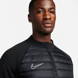 Nike Academy Winter Warrior Therma-Fit 1/2-Zip Global Football Herren Sweatshirt, schwarz - US: XL