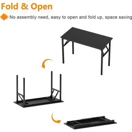 luxuskollektion Büroschreibtisch 80x40x75cm Schwarz
