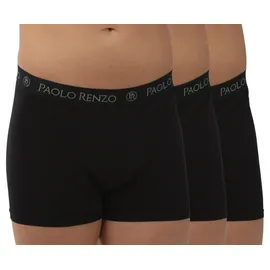 Paolo Renzo Paolo Renzo® Hipster Boxershorts 12 Stück - Größe XL - Schwarz