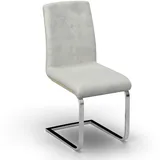 Schwingstuhl Nubia Creme Bouclé Gepolstert