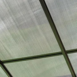 LECO Ersatz Polycarbonat-Dachplatten-Set für Profi-Grillpavillon XXL 2,75 x 1,65 m Grau-Braun