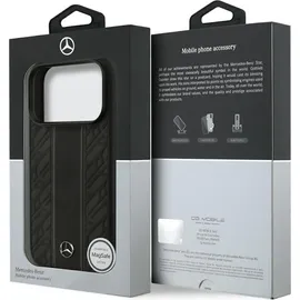 Mercedes-Benz iPhone 17 Pro Leder Case mit MagSafe schwarz