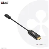 Club 3D HDMI-Adapterkabel HDMI-A Stecker zu USB-C Buchse 22,00 cm Schwarz