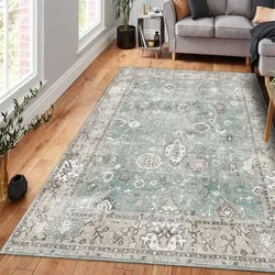 Bamyum Zuleo Bedruckter 120x180 Teppich Chenille-Druck Maschinell Hergestellt