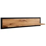 Massivmoebel24 Wandregal 120 x 22 x 24 cm Wildeiche natur geölt Beige