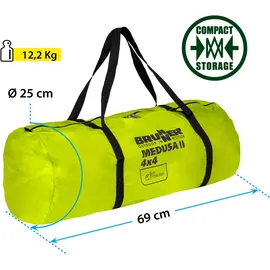 Brunner Medusa II 4 x 4 m grün/weiß