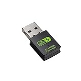 HaoYiShang RTL8821 USB WiFi Bluetooth Adapter, 600Mbps Dual Band 2.4/5Ghz Wireless Netzwerk Externer Empfänger, Mini WiFi Dongle für PC/Laptop/Desktop