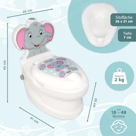 pilsan Töpfchen mit Spülgeräusch Elefant, Kindertoilette