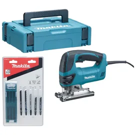 Makita 4350 FCTJ 720 Watt + 10 tlg. Stichsägeblatt Set + Makpac