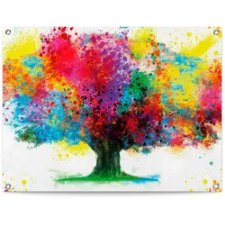 Reinders! Poster »Farbkleckse Baum« Reinders! Farbe Bild(er): bunt